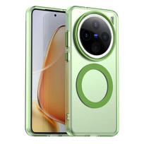 For VIVO X200 Pro Mini X200 Pro X200 ultra-thin drop-proof shock-resistant anti-fingerprint magnetic matte phone case VIVO X200 Pro Mini žalia