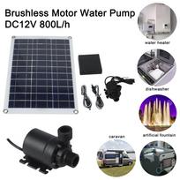 Black Solar Water Pump Reliable Garden Water Feature Energy Saving Pump Long-lasting Performance Robust ABS Material China Mainland