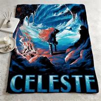 game C-Celeste-e Throw Warm Soft Flannel Blanket, Multi-use for Sofa Bed Camping Travel Nap 75cmx90cm