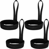 4Pcs Metal Button Elastic Wrist Straps Adjustable Design Glove Safety Straps  Snowboarding juoda