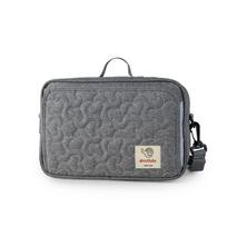 2025 New Waterproof Printed Mommy Cart Bag Baby Travel Hanging Diaper Bag for Outdoor tamsiai pilka spalva
