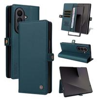 Leather Phone Case For Samsung Galaxy Z Fold 7 6 5 4 3 Fold4 Fold6 Fold5 Fold7 Fold3 5G Business Flip Wallet Card Holder Cover Galaxy Z Fold3 5G