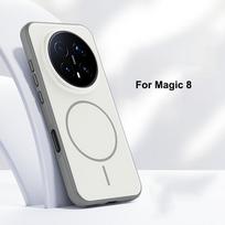 For Honor Magic 8 and Magic 8 Pro Case Magsafe Matte Baby Skin Touch Surface Anti-Fingerprint Sturdy Hybrid Cover Pc + tpu