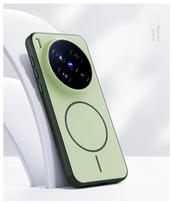 For VIVO X300 Pro Case Hard Silicone Skin Magnetic Wireless Charging Protective Back Cover For VIVO X300 X300Pro Phone Shell For VIVO X300 žalia