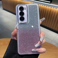 For Xiaomi Redmi 15 Case Soft TPU Glitter With Ring Stand Lens Protective Back Cover Case For Xiaomi Redmi 15 Phone Shell Redmi 15 5G 171.1mm mėlyna