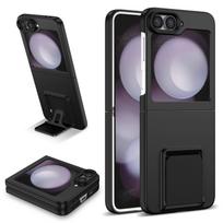 case for Samsung Z Flip 7 6 5 4 3 Foldable screen 3D gear adjustment stand anti-drop protective case full coverage plain tough Galaxy Z Flip7 juoda