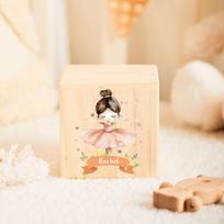 Personalized Piggy Bank for Kids Custom Name Wood Money Boxes Cash Box Child Wood Money Banks Boys Girls Holiday Birthday Gift