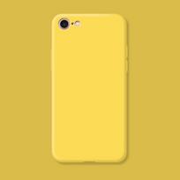 Original Liquid Silicone Phone Case For iphone 7 8 SE 2020 SE 2025 Shockproof Protective Cover Case iPhone 8 geltona
