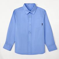 Boys' Long-Sleeve White School Uniform Shirt for Primary & Secondary Students - Spring/Autumn Style 130 cm