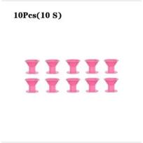 10/20pcs/Set Soft Rubber Silicone Hair Curler Twist Hair Rollers Hair Curler No Heat  Styling DIY Tool Makeup Toys for Girls pink