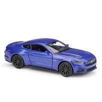 WELLY 1/24 Ford Mustang GT 2015 lydinio automobilio modelis lieto metalo žaislinė transporto priemonė Didelio panašumo automobilių žaislai vaikams Vaikų dovanos mėlyna