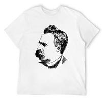 Friedrich Nietzsche Tshirt pure cotton printed Tshirt summer mens pure cotton Tshirt fitting mens Tshirt 2XL