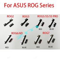 For ASUS ROG Phone 2 3 5 6 7 ROG2 Rog3 Rog5 ROG7 Power On OFF Volume Buttons Side KeysReplacement Part ZS660KL ZS661KS ZS673KS ROG 7-Red black
