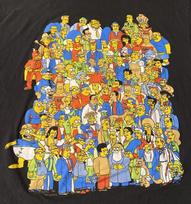 Naujas populiarus The ENTIRE Simpsons marškinėlis 2007 m. Trumpomis rankovėmis Juodas Unisex Sh M blue