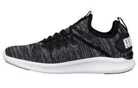 PUMA Ignite Flash Evoknit žemi bėgimo bateliai Juodi/Pilki Moteriški 190511-01 35.5
