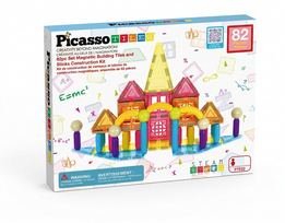 Magnetinis konstruktorius Picasso Tiles Sticks PTE22, 82 vnt., įvairių spalvų