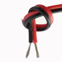 Huaxing Jiuling 10AWG Super Soft Silicone Power Cable juoda spalva