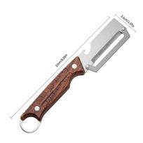 Stainless Steel Multi-function Peeler 2 Pack Combined Vegetable Cutter & Bottle Opener Ergonomic Non-slip Grip For Sugar Cane