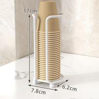 Multi purpose cup storage rack no drilling needed for water tea glasses White (single cell)