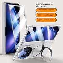 For VIVO X Fold 5 360° Rotating Skin Magnetic Lens Full Protection Tempered Glass Film Magnetic Drop Resistant Phone Case For VIVO X Fold 5