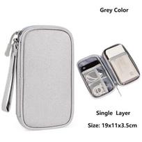 Waterproof Data Cable Storage Bag Portable Carry Case Storage Bag Travel Organizer Bag For Cable USB Charger Charging Treasure