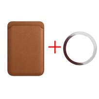 Card Holder Phone Bag Cover Accessories With Magnet Card Holder For Magnetic Leather Wallet Case For iPhone 17 16 15 14 13 12 11 ruda
