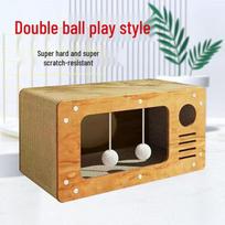Vertical Cat Scratching Post and Bed - Wear-Resistant, All-Season Cat Claw Board & Winter Cat House with Toy Cat Scratching Board