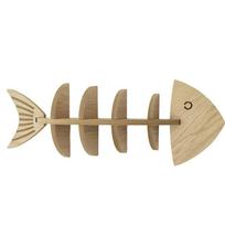 Vintage Fish Bone Shelf Multi-layer Display Rack Unique Wall Storage Shelf  Bathroom Decor Wood