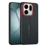 Business Leather Phone Case For OPPO Find X9 Pro X8 Ultra X8s Plus Hard Metal Hole Lens Protection Anti-drop Shockproof Cover OPPO Find X9 Pro juoda