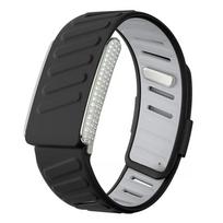 Diamonds Watch Strap For Whoop 5.0 One+Peak Silicone Strap Casual Wristband with Full-Diamond Bright Silver Metal U-Frame For Whoop 5.0