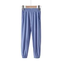Children's Lightweight Anti-Mosquito Pajama Pants 110 cm mėlyna