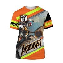 Cool Arborist Pattern T Shirt Men Customized Name 3D Print T-Shirts Summer Fashion Round Neck Street Oversized Short Sleeve Tees XXS