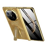 For Huawei Mate X6 X5 Case Luxury Hard Gold Middle hinge Stand Pen Protective Back Cover Case For Huawei Mate XT X6 X5 Shell Huawei Mate X6 auksas