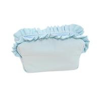 Ruffle Cosmetic Bag Multi-Color Cute Makeup Pouch Zipper Travel Portable Toiletry Organizer Bag For Women Girls