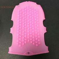 Silicone Gloves Meridian Brush Massage Body Five Lines Of Tendons Legs Rubbing Brushs Back Arm Genera Massager Bath Care Tool rožinė raudona spalva