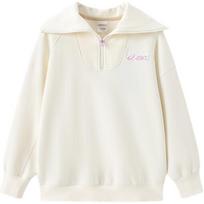 Asics Japanese Trendy Sweatshirt Ecru Teenagers 333241214019-8853 110