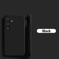 Atsparus smūgiams skysto silikono dėklas, skirtas Samsung Galaxy A17 A37 A57 A07 A05 A05S A15 A35 A55 A06 A16 A26 A36 A56, spalvingas dangtelis Galaxy A06 5G juoda