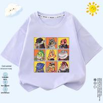 The Bad Guys Alliance 2 Unisex Kids' Summer Short Sleeve T-shirt 140 cm šviesiai mėlyna spalva