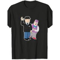 Mr Ben & Shopkeeper T-Shirt - Iconic Print Round Neck Casual Shirt, Suitable for - Wear, Machine Washable Regular Fit Tee with Mr Ben Graphic for S juoda