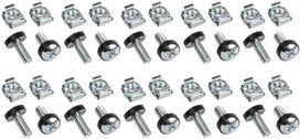 Varžtai InLine Cage Nut Set M6 20-pcs, sidabro sp.