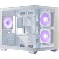 Cooler Master Elite 481 Wood, Tempered Glass, White E481-WHNN-S00