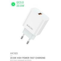 Kelioninis įkroviklis Jellico AK-165, USB Type A, balta sp., 22.5 W