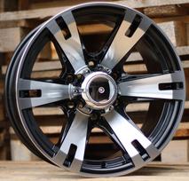 Ratlankis RACINGLINE BK311 R16x8 5x114.3 ET -10 CB 83.1 (Black Polished) (765 kg)