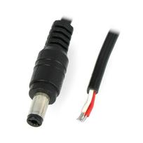 Oem DC kištukas 5.5 x 2.1mm su 20AWG laidu - 1m