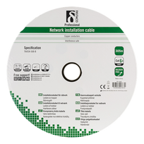Kabelis DELTACO U/FTP Cat6a, 305m, 500MHz, juodas / TP-49C