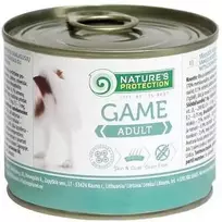 Lovely Hunter NATURE'S PROTECTION suaugusių šunų konservuotas pašaras su žvėriena, 200 g