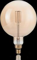 4W LED lemputė E27, 2200K, gintaro spalvos, dimeriuojama, 223834
