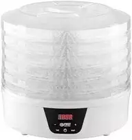 FIRSTAUSTRIA TZS First Austria Food DehydratOr, 380W Max, 5 Round Layer, Digital Timer+Temp FA-5126-8