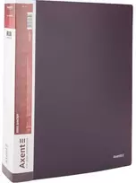 Plastikinis segtuvas AXENT, A4, 700mkr, 35mm, su 4-iais žiedais, violetinės sp.