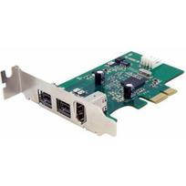 Valdiklis StarTech PCIe x1 - 2x FireWire 800 + 1x FireWire 400 (PEX1394B3LP) | PEX1394B3LP | 0065030837897